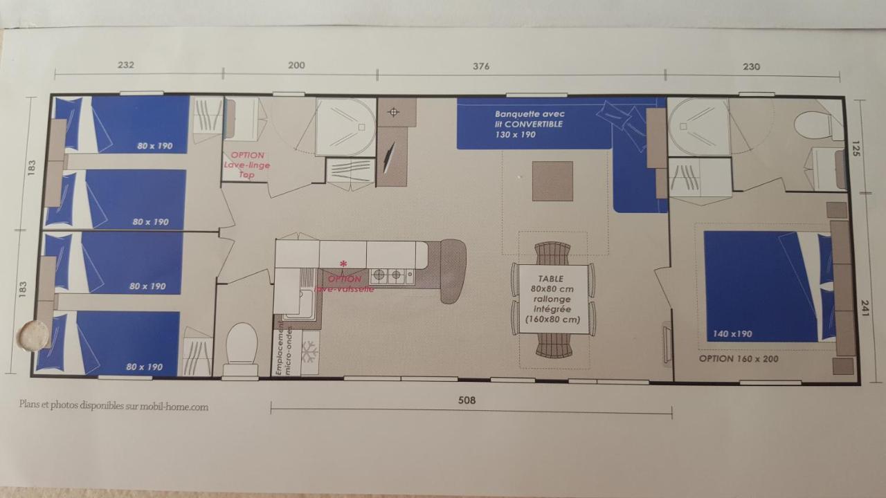 Agreable Mobilhome 6 - 8 Places Saint-Brévin-les-Pins Zewnętrze zdjęcie